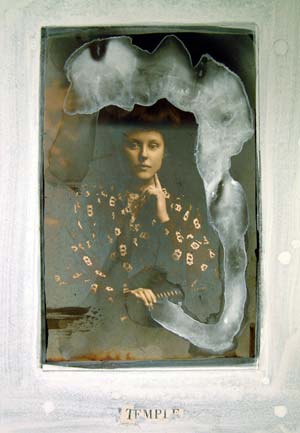 Temple, Collage (photograph, paper, gouache, archival glue and acid free board), 2005